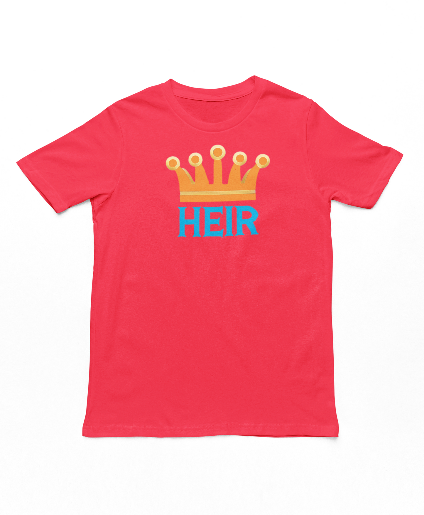 Orange & Blue crown-heir - T-Shirt