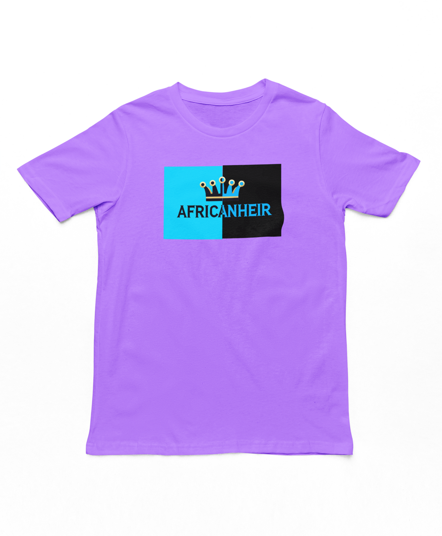 inverse blue/black african heir - T-Shirt