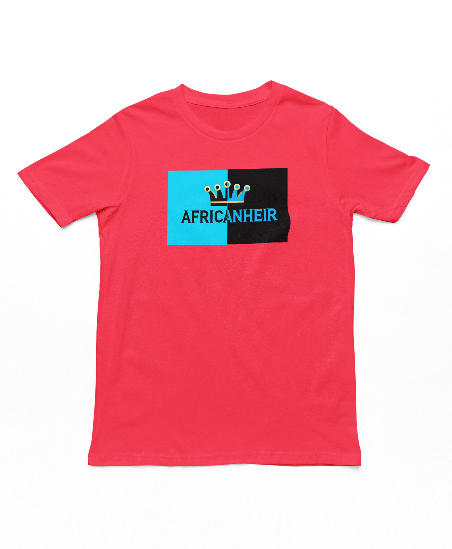 inverse blue/black african heir - T-Shirt