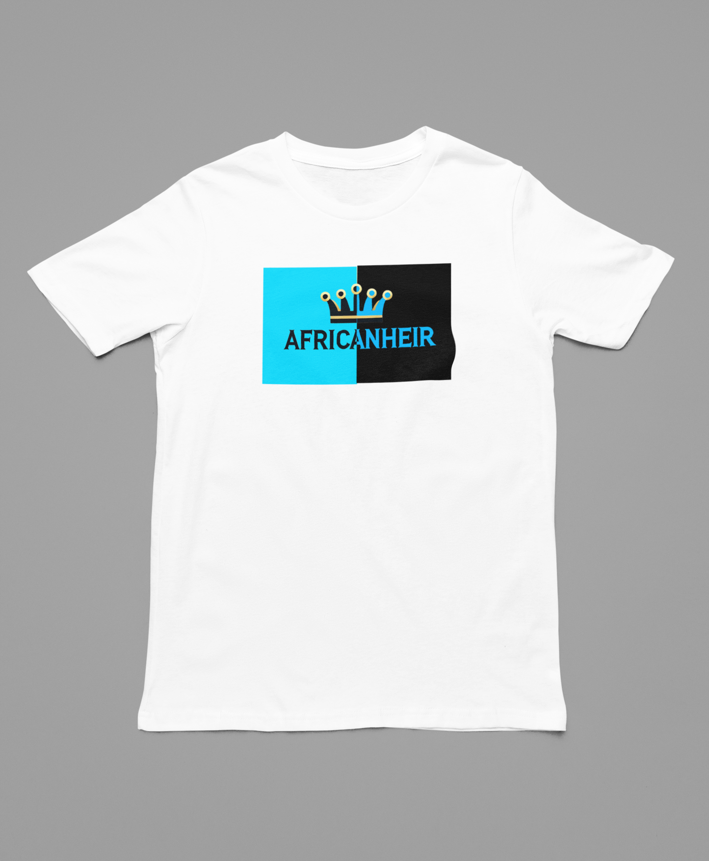 inverse blue/black african heir - T-Shirt